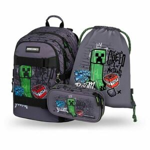 BAAGL 3 SET SKATE MINECRAFT TNT Set școlar, gri, mărime imagine