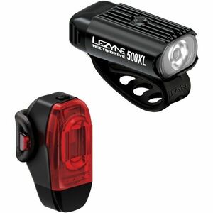 Lezyne HECTO DRIVE 500XL / KTV DRIVE+ PAIR Set lumini pentru bicicletă, negru, mărime imagine