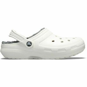 Crocs CLASSIC FUZZ LINED CLOG Saboți femei, alb, mărime 39/40 imagine