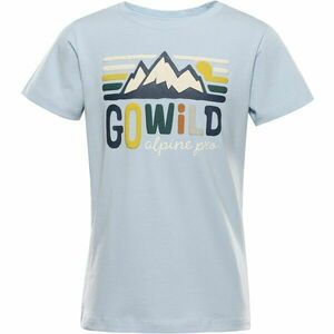 ALPINE PRO DORGO Tricou de bumbac bărbați, albastru deschis, mărime imagine