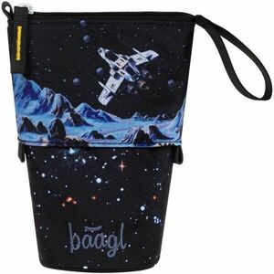 BAAGL PIXEL SPACE Husă pentru creioane colorate, negru, mărime imagine