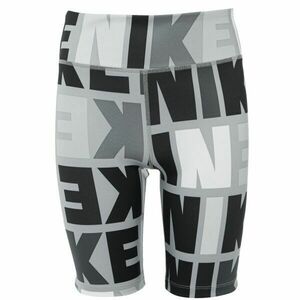 Nike DF ONE BKE SHRT LOGO PRNT Șort elastic fete, gri, mărime imagine