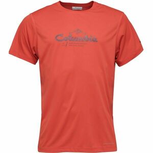 Columbia ZERO RULES LIGHT SS GRAPHIC CREW Tricou de bărbați, roșu, mărime imagine