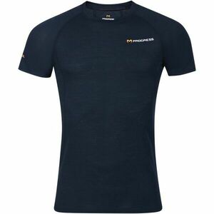 PROGRESS MA NKR 125 Tricou merino bărbați, negru, mărime imagine