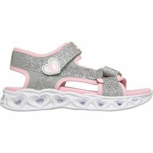 Skechers HEART LIGHTS SANDALS Sandale pentru fete, gri, mărime imagine