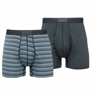 SAXX QUEST 2PK Boxeri pentru bărbați, gri închis, mărime XXL imagine