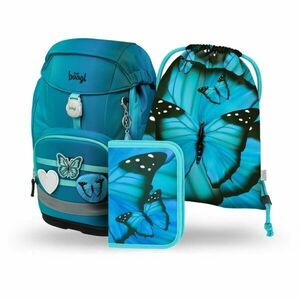 BAAGL 3 SET AIRY PLUS BUTTERFLY Set școlar, turcoaz, mărime imagine