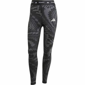 adidas TECHFIT PRINT 7/8 L Colanți sport femei, gri închis, mărime imagine