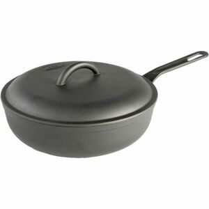 GSI Outdoors GUIDECAST 10 INCH DEEP FRYER Tigaie din fontă, gri închis, mărime imagine