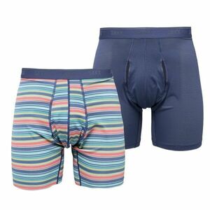 SAXX QUEST QUICK-DRY MESH BOXER BRIEF FLY 2PK Boxeri pentru bărbați, albastru închis, mărime imagine