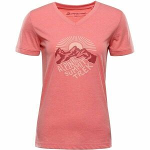 ALPINE PRO NOGERA Tricou pentru femei, somon, mărime imagine