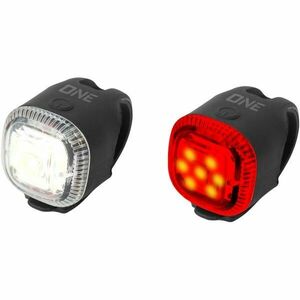 One STONE 2.0 SET Set lumini față, spate pentru bicicletă, negru, mărime imagine