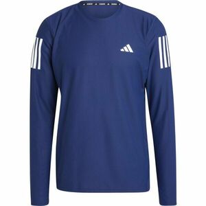 adidas OWN THE RUN LONG SLEEVE LONG TOP Tricou de alergare bărbați, albastru închis, mărime imagine