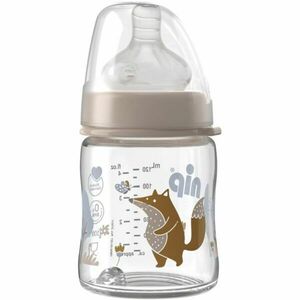 NIP GLASS S 120ML 0m+ Biberon, transparent, mărime imagine