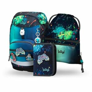 BAAGL 3 SET AIRY PLUS CHILL Set școlar, albastru închis, mărime imagine