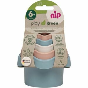 NIP GREEN LINE 6M+ Pahare stivuibile, mix, mărime imagine