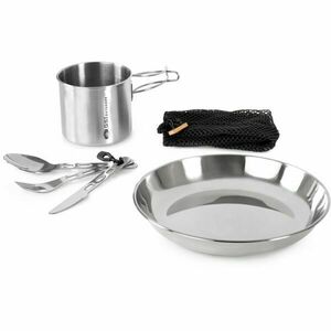 GSI Outdoors GLACIER STAINLESS 1 PERSON SET Veselă de camping, argintiu, mărime imagine
