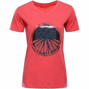 ALPINE PRO DORENA Tricou de bumbac damă, somon, mărime imagine