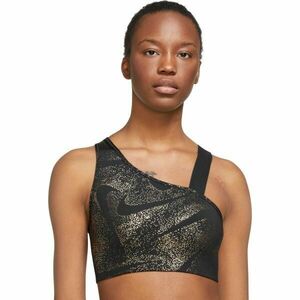Nike DF SWSH ASYM AOP BRA Sutien sport damă, negru, mărime imagine