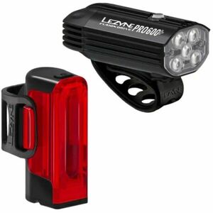 Lezyne FUSION DRIVE PRO 600+ / STRIP DRIVE 300+ PAIR Set lumini pentru bicicletă, negru, mărime imagine