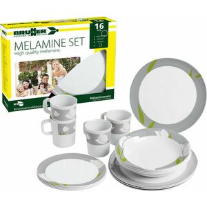 Set de vase de bucătărie Brunner Melamină Tulip, alb imagine