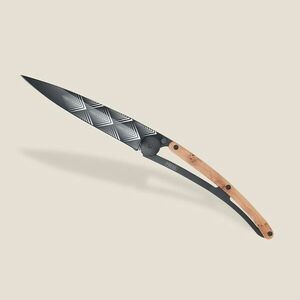 Cuțit pliabil Deejo Black tattoo juniper wood Art Déco imagine