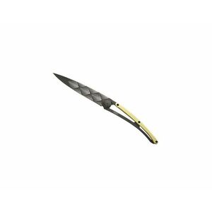 Cuțit pliabil Deejo GOLD Tattoo 23kt yellow gold Art Deco imagine