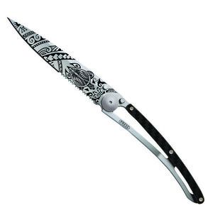 Cuțit pliabil Deejo Serration Carbon fiber Polynesian imagine