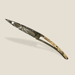 Cuțit pliabil Deejo Tattoo black brown camo Deer imagine