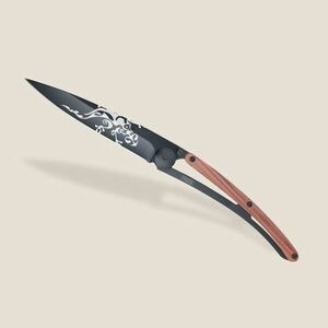 Cuțit pliabil Deejo Tattoo Black coralwood Gecko imagine