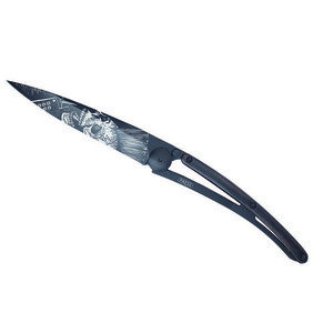 Cuțit pliabil Deejo Tattoo black ebony wood Punk imagine