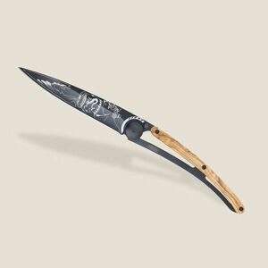 Cuțit pliabil Deejo Tattoo Black olive wood Aquarius imagine