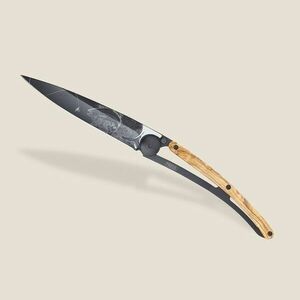 Cuțit pliabil Deejo Tattoo black olive wood Trout imagine