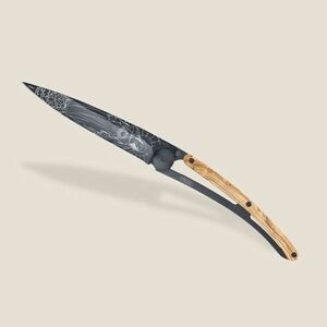 Cuțit pliabil Deejo Tattoo Black olive wood Virgo imagine