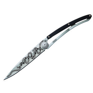 Cuțit pliabil Deejo Tattoo ebony wood Rope imagine