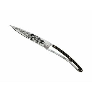 Cuțit pliabil Deejo Tattoo Serration titan carbon fiber Biker imagine