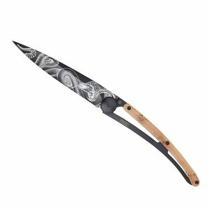 Cuțit pliabil Deejo Tattoo snake black juniper imagine