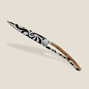 Cuțit pliabil Deejo Tattoo Tribal juniper wood imagine