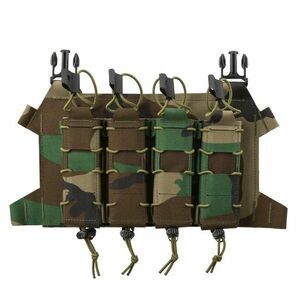 Direct Action® Husă ușurată pentru 4 încărcătoare SMG - Woodland imagine