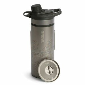 GRAYL Filtru Sticlă Titanium GeoPress™ Purificator + capac de gătit, negru acoperit imagine