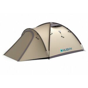 Husky Bizon 3 Plus cort de trekking familial pentru 3 persoane, light brown imagine