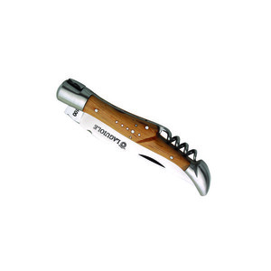 Laguiole DUB073 cuțit de buzunar, lama 12cm, oțel carbon, tirbușon, mâner ienupăr imagine