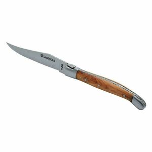 Cuțit de friptură Laguiole DUB123, lama 12 cm, oțel inoxidabil, mâner din rădăcină de ienupăr imagine