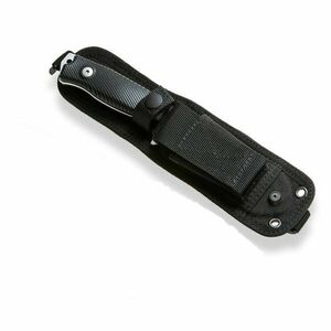 Lionsteel Pumnal mare pentru aventurieri, cu lama neagră și teacă din piele. M5B G10 imagine