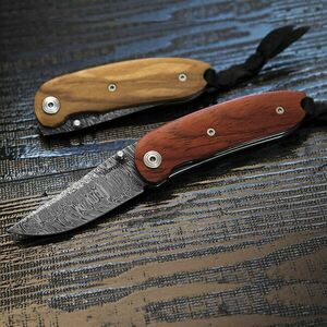 Lionsteel Cuțit de buzunar cu lamă din oțel damascinat 8210D UL imagine