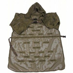 MFH poncho stil camuflaj, cu găici și glugă, măsliniu imagine