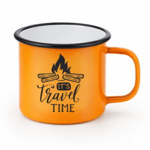 WARAGOD It’s Travel Time cană outdoor 355 ml, portocaliu imagine